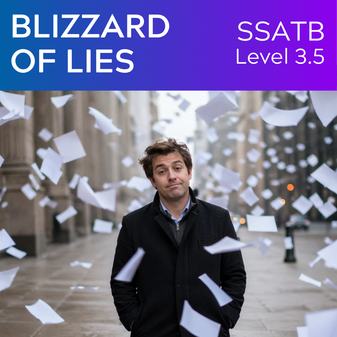 Blizzard of Lies (SSATB - L3.5)