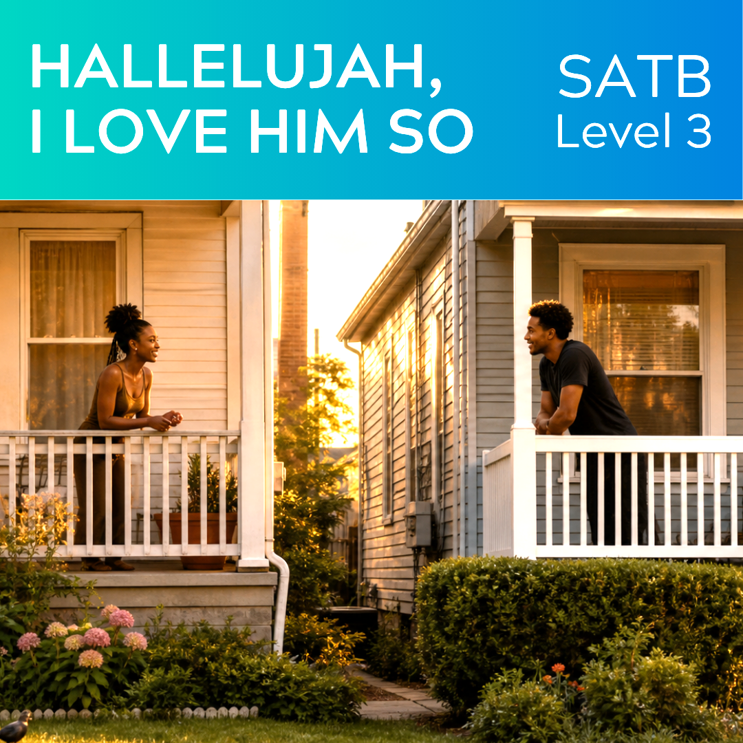 Hallelujah I Love Him So (SATB mit Hörnern – L3)