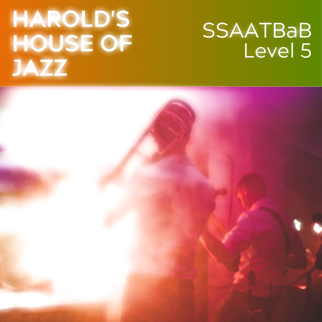 Harold's House of Jazz (SSAATBaB - L5) BIG BAND Chart Available