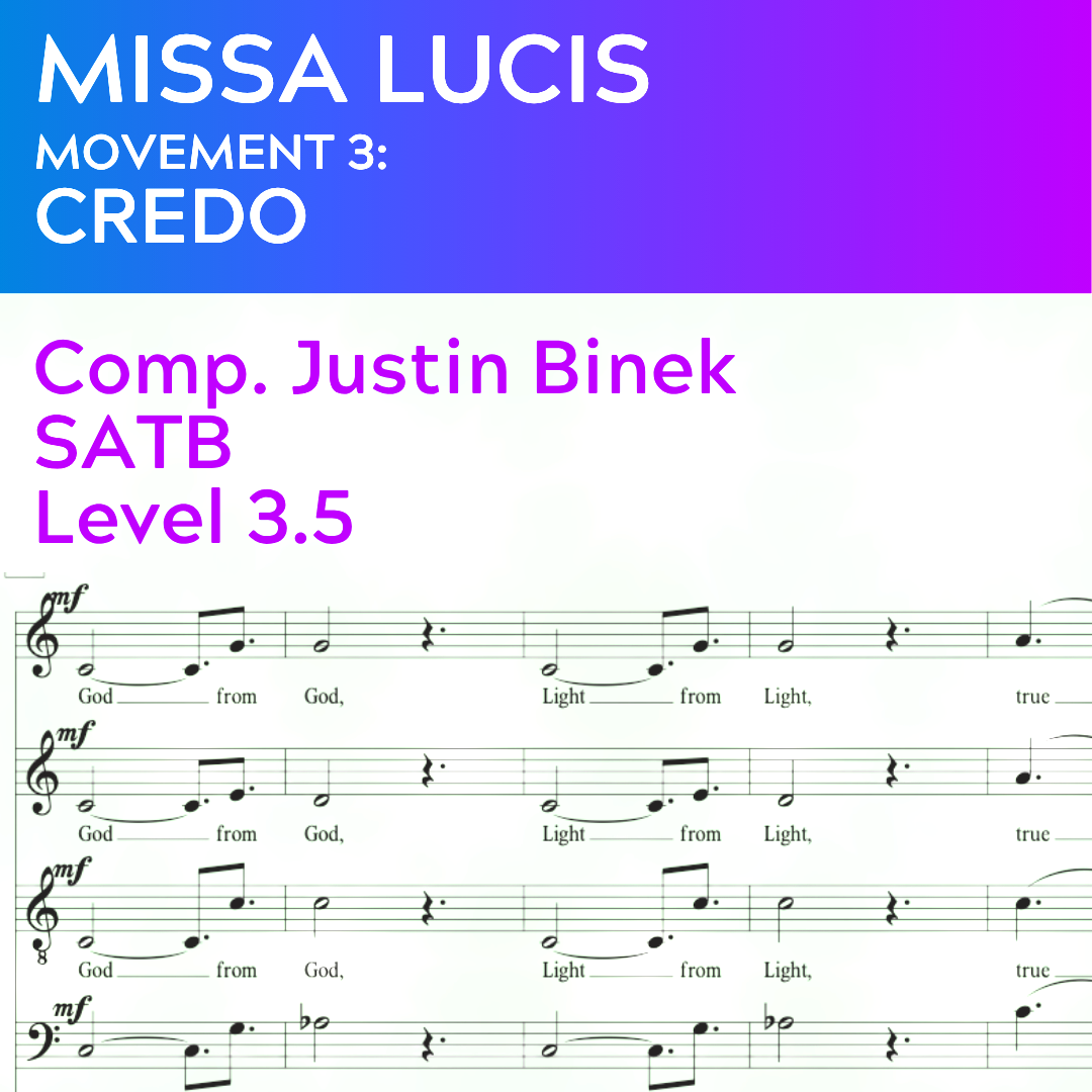 Missa Lucis 3 - Credo (SATB - L3.5)
