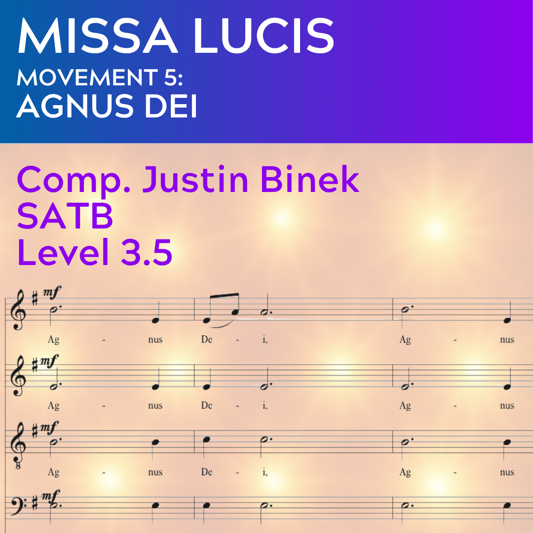 Missa Lucis 5 - Agnus Dei (SATB - L3.5)