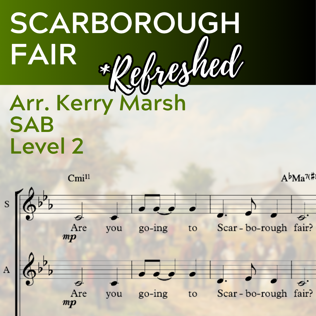 Scarborough Fair (SAB w/ opt. piano - L2) STARTER SERIES