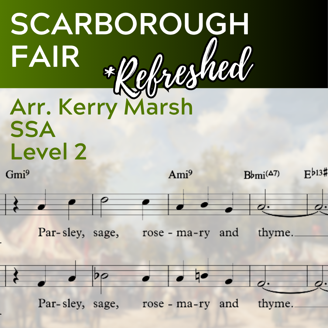 Scarborough Fair (SSA w/ opt. piano - L2) STARTER SERIES