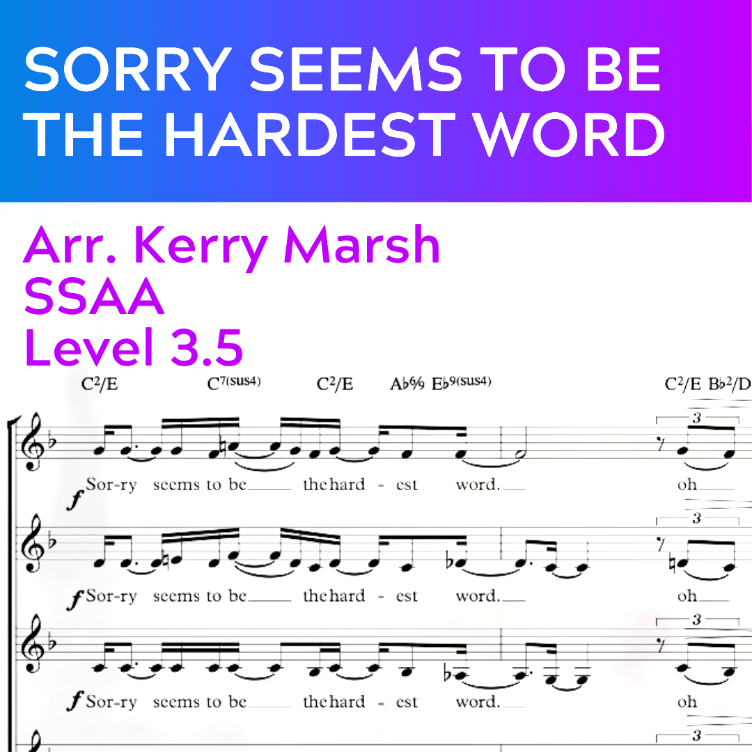Sorry Seems to Be the Hardest Word (SSAA - L3.5)