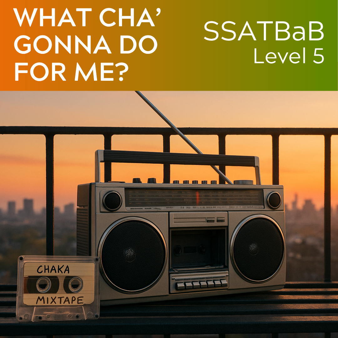 What Cha' Gonna Do For Me? (SSATBaB - L5)