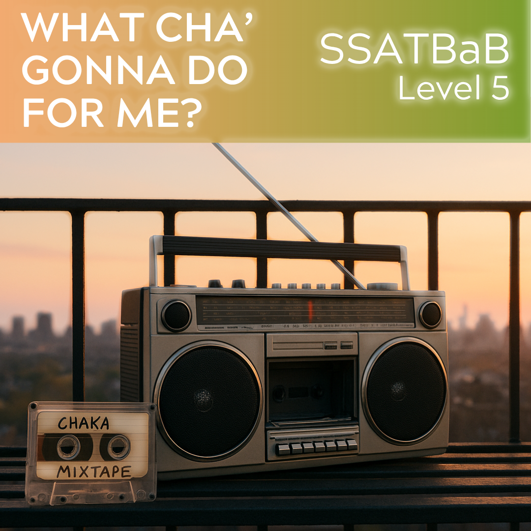 What Cha' Gonna Do For Me? (SSATBaB - L5)